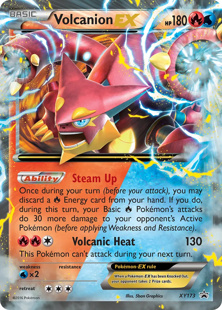 2013 XY Black Star Promos Volcanion-EX #XY173 card image