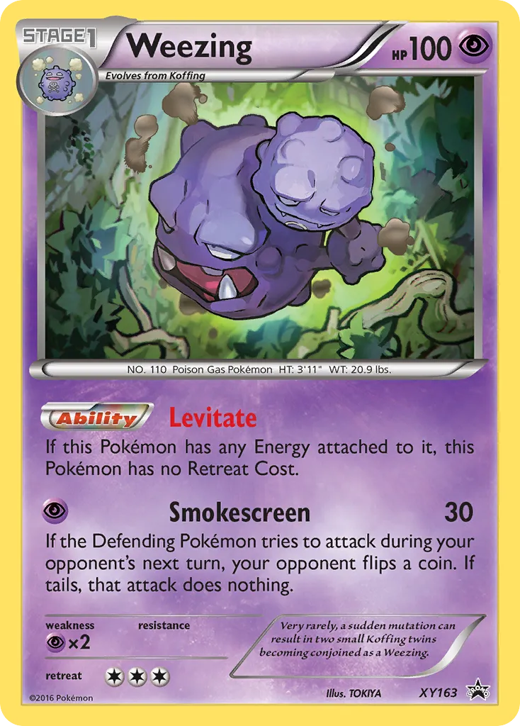 2013 XY Black Star Promos Weezing #XY163 card image