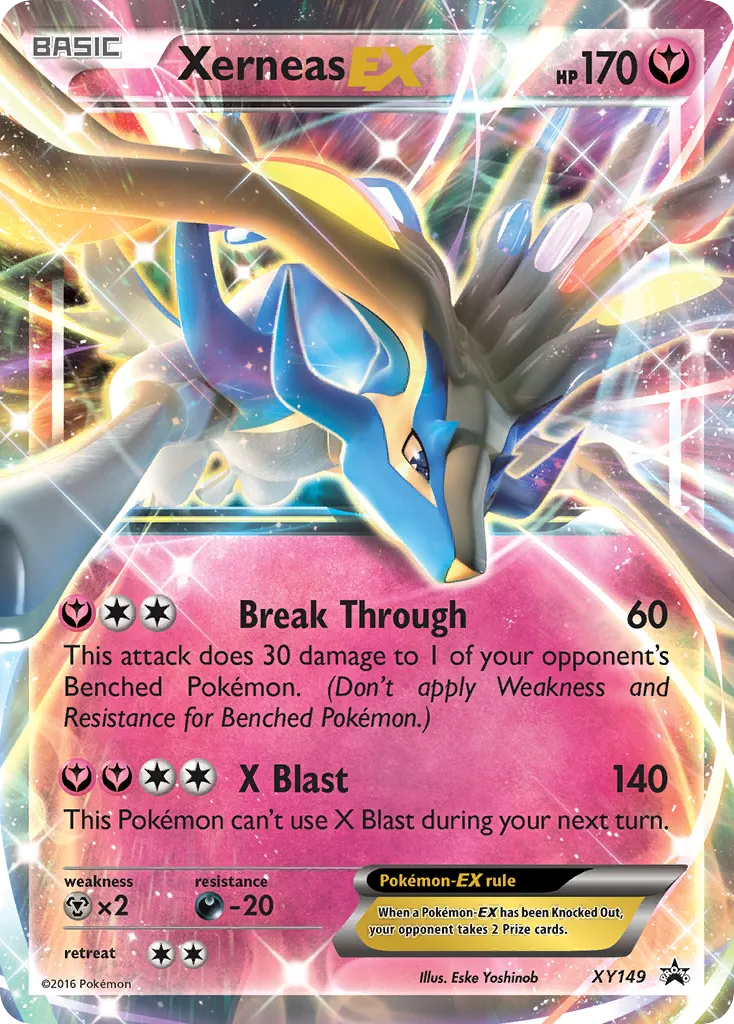 2013 XY Black Star Promos Xerneas-EX #XY07 card image