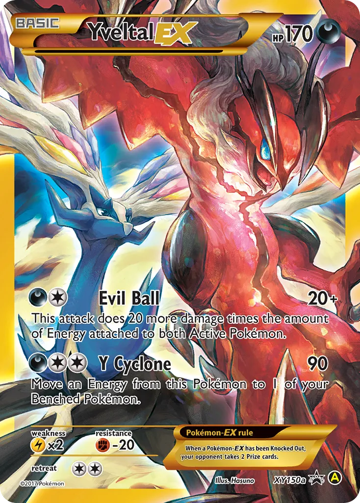 2013 XY Black Star Promos Yveltal-EX #XY150a card image