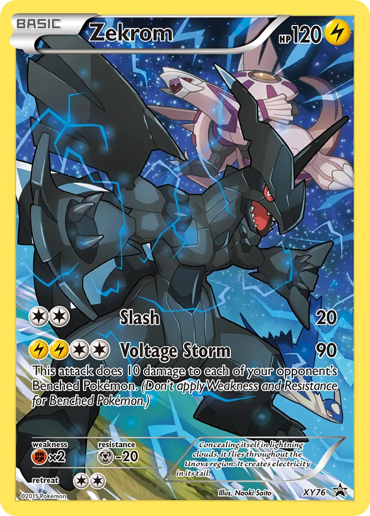 2013 XY Black Star Promos Zekrom #XY76 card image