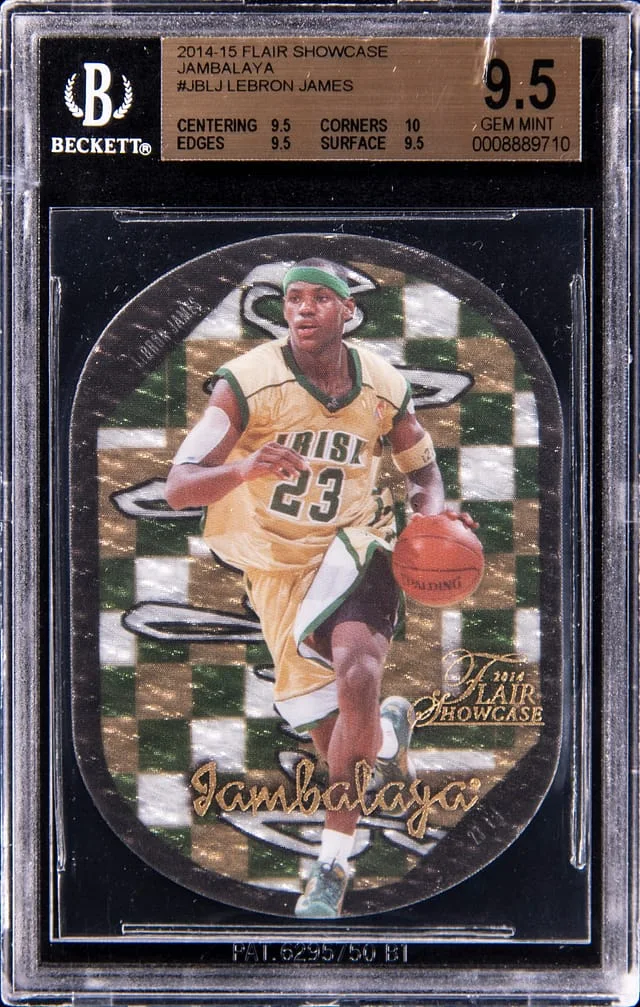 2014-15 Flair Showcase LeBron James Jambalaya #JBLJ card image