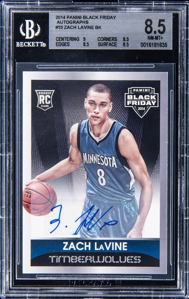 2014-15 Panini Black Zach Lavine Friday Autographs #25 card image
