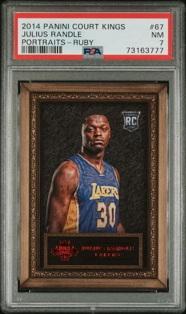 2014-15 Panini Court Kings Julius Randle Portraits Ruby #67 card image