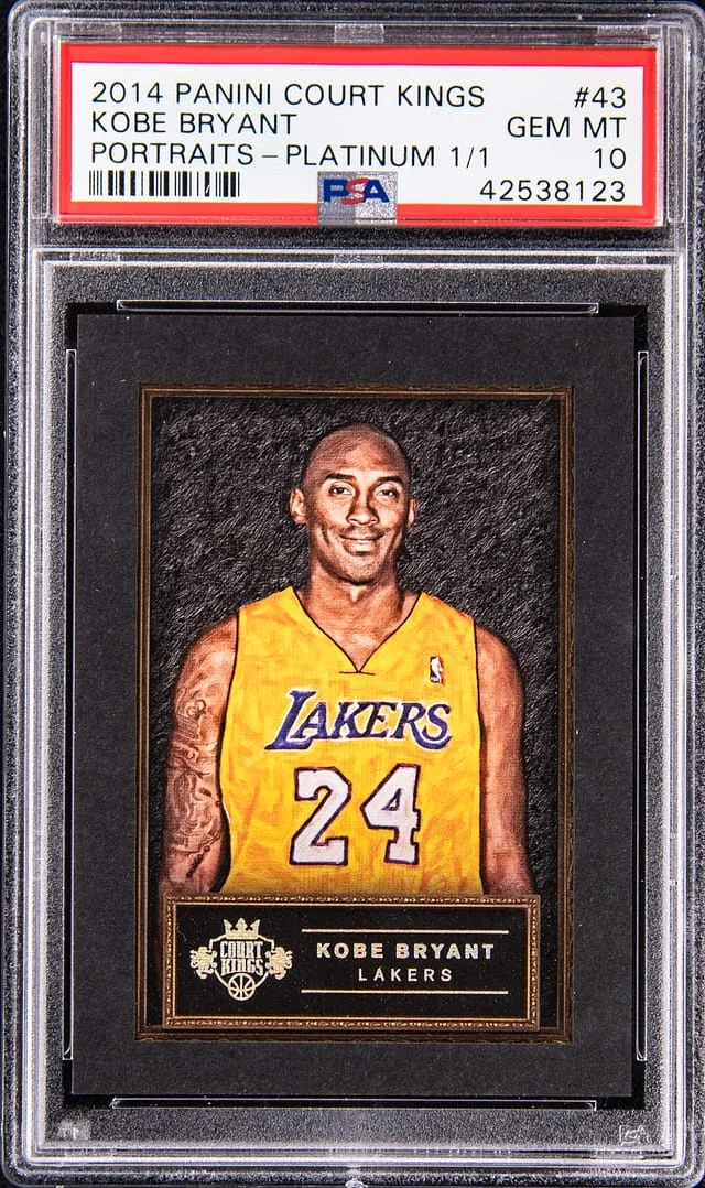 2014-15 Panini Court Kings Kobe Bryant Portraits Platinum #43 card image