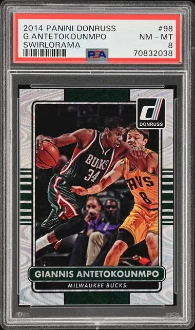 2014-15 Panini Donruss Giannis Antetokounmpo Swirlorama #98 card image