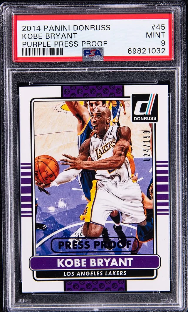 2014-15 Panini Donruss Kobe Bryant Purple Press Proof #45 card image