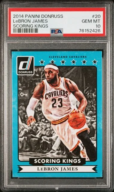 2014-15 Panini Donruss LeBron James Scoring Kings #20 card image