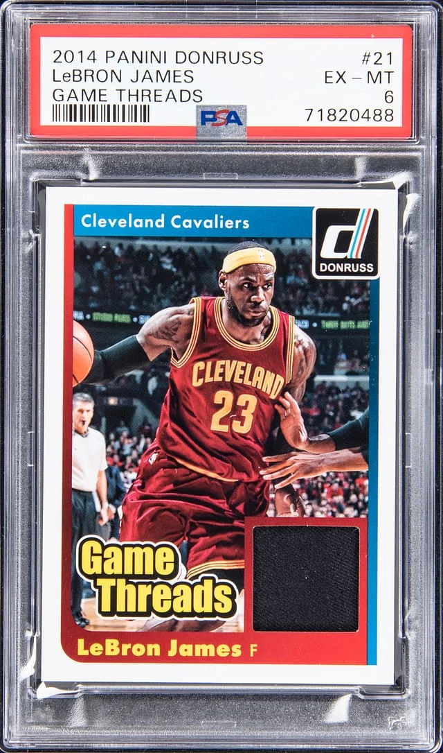 2014-15 Panini Donruss LeBron James Game Threads #21 card image