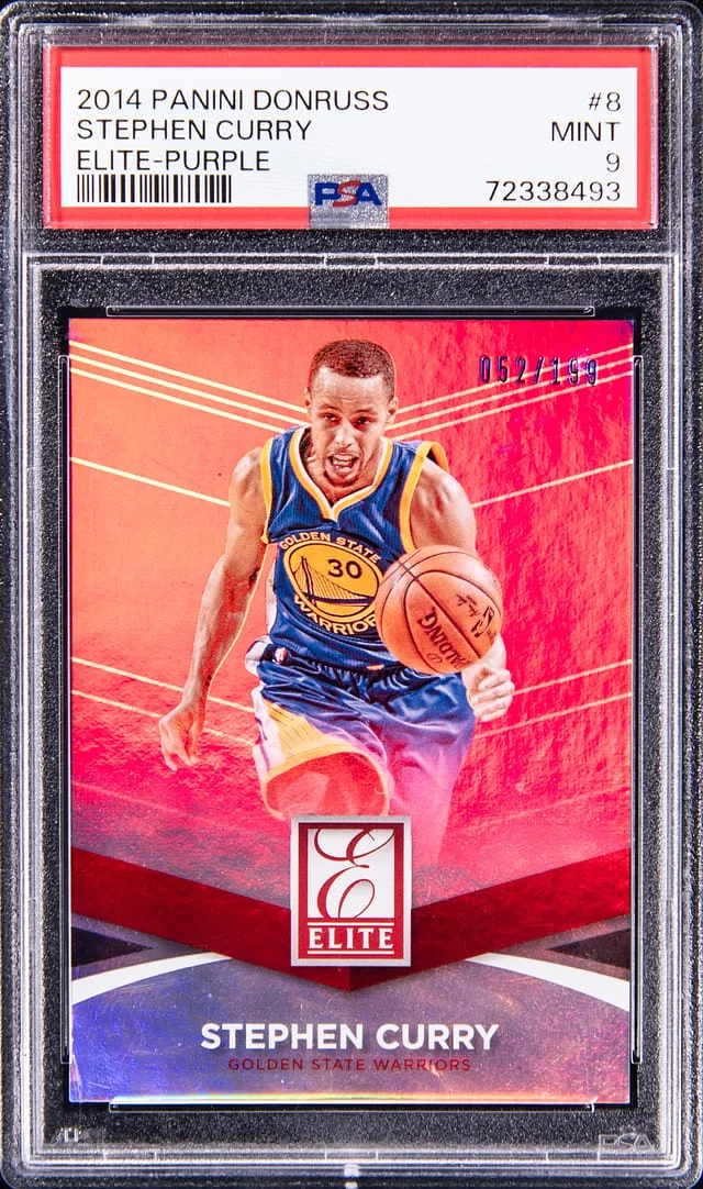 2014-15 Panini Donruss Stephen Curry Elite Purple #8 card image
