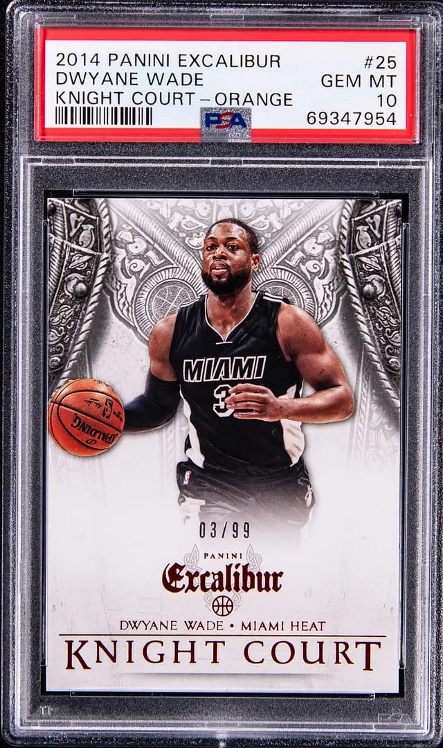 2014-15 Panini Dwyane Wade Excalibur Knight Court Orange #25 card image