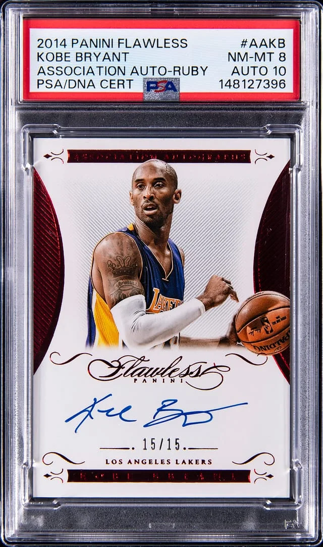 2014-15 Panini Flawless Kobe Bryant Association Autographs Ruby #AA-KB card image