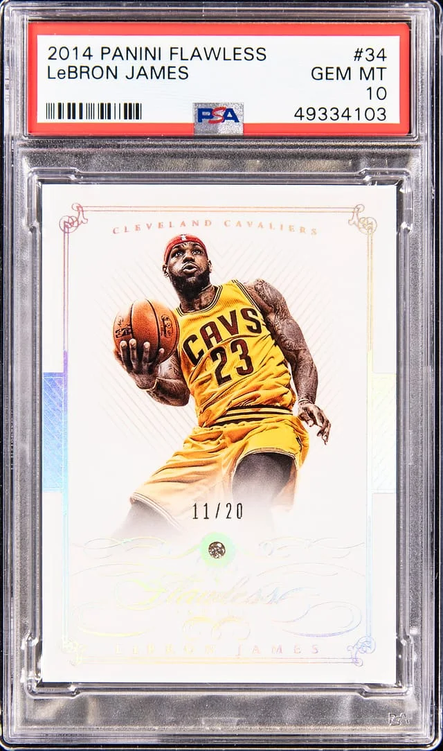 2014-15 Panini Flawless LeBron James Diamond #34 card image