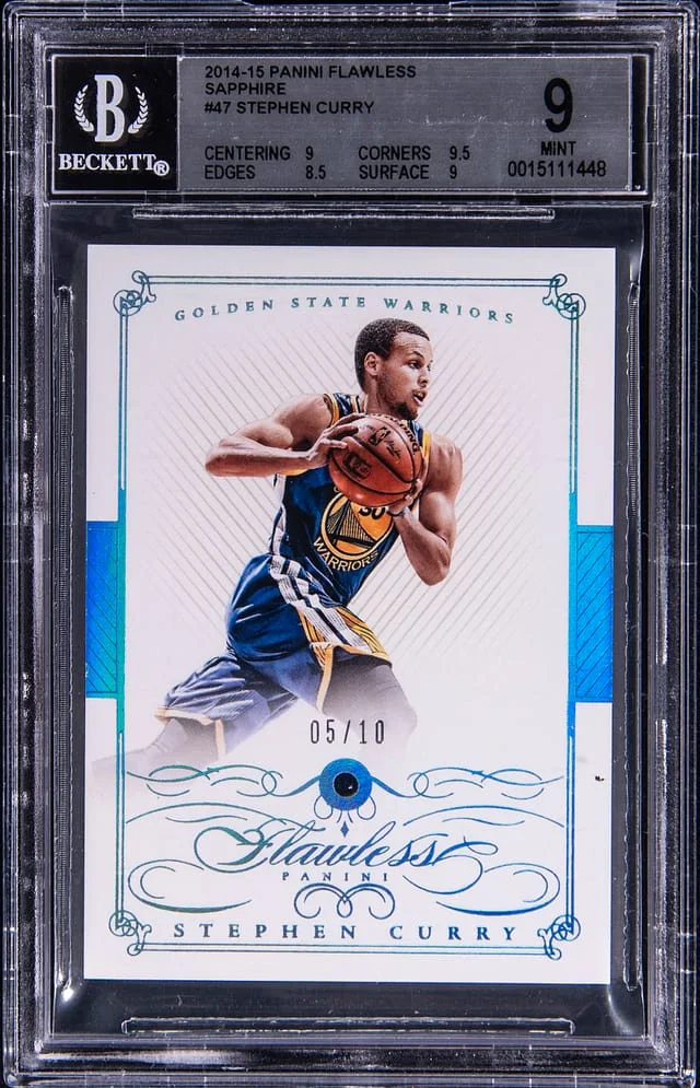 2014-15 Panini Flawless Stephen Curry Sapphire #47 card image