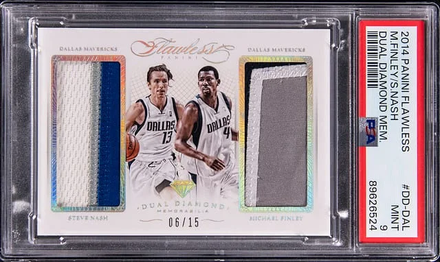 2014-15 Panini Flawless Steve Nash/Michael Finley Dual Diamond Memorabilia #DD-DAL card image