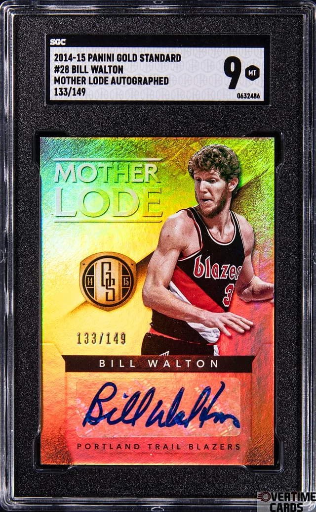 2014-15 Panini Gold Standard Bill Walton Mother Lode Autographed #28 card image