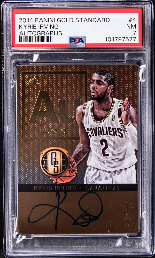2014-15 Panini Gold Standard Kyrie Irving Autograph #4 card image