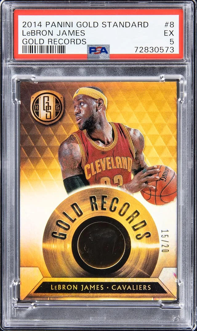 2014-15 Panini Gold Standard LeBron James Gold Records #8 card image