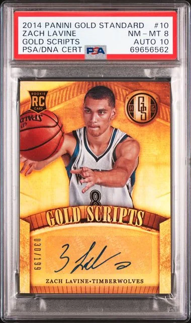 2014-15 Panini Gold Standard Zach LaVine Gold Scripts #10 card image