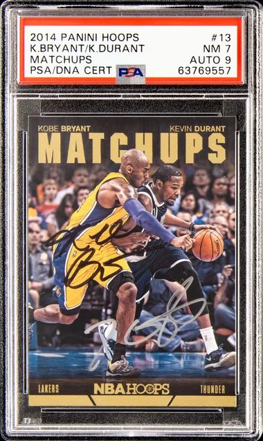 2014-15 Panini Hoops Kobe Bryant/Kevin Durant Matchups #13 card image