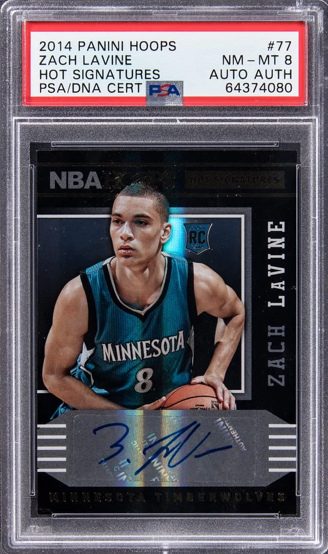 2014-15 Panini Hoops Zach LaVine Hot Signatures #77 card image