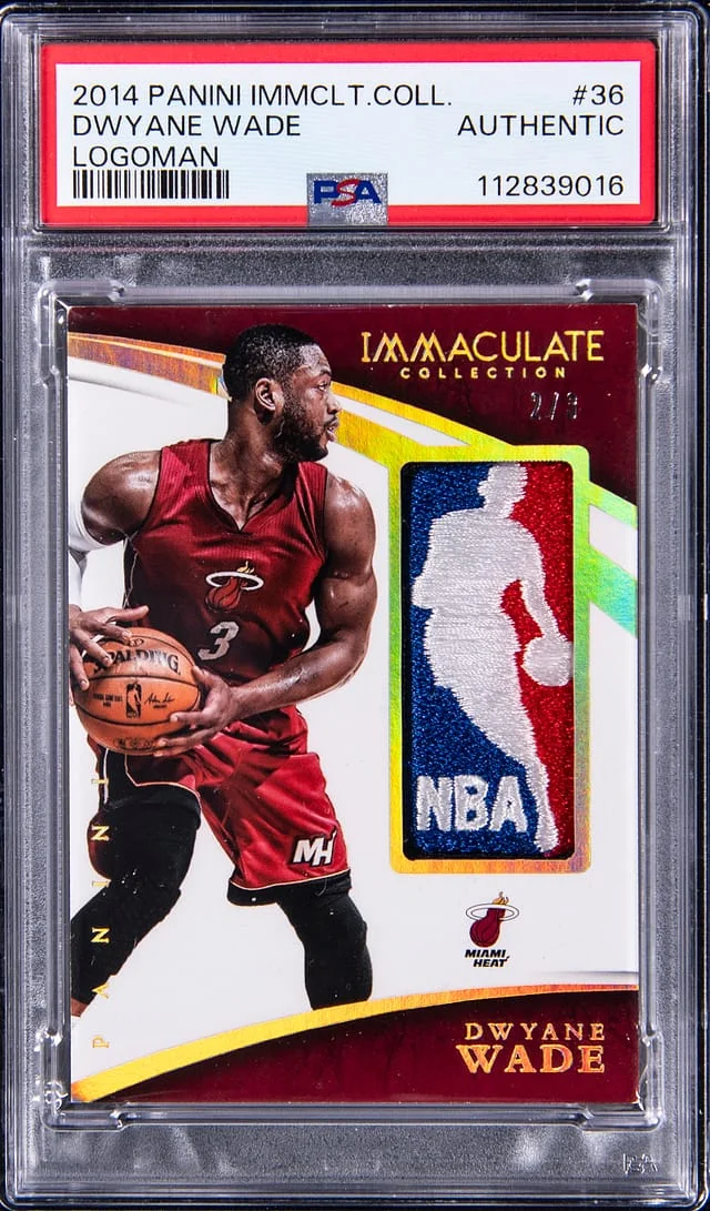 2014-15 Panini Immaculate Collection Dwyane Wade Logoman #36 card image