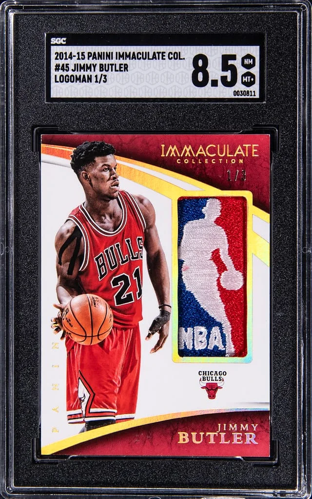 2014-15 Panini Immaculate Collection Jimmy Butler Logoman #45 card image