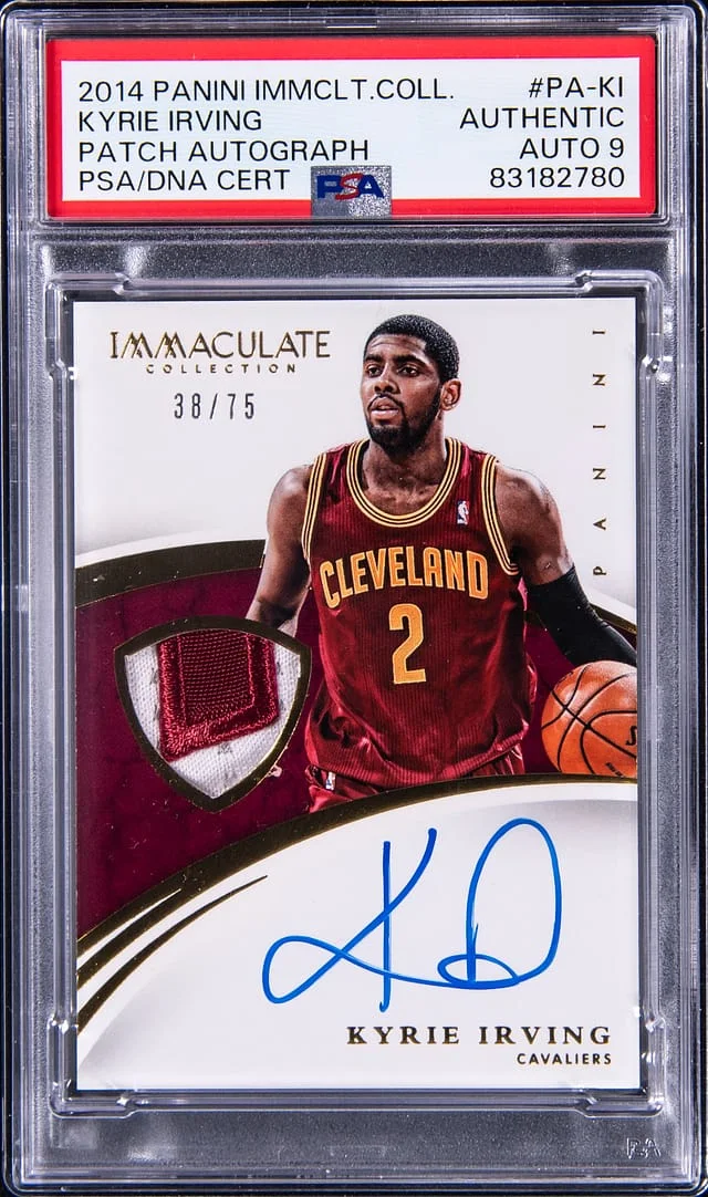2014-15 Panini Immaculate Collection Kyrie Irving Patch Autograph #PA-KI card image
