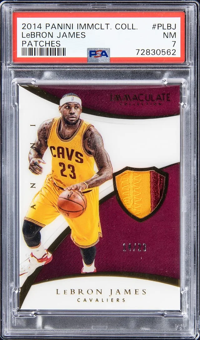 2014-15 Panini Immaculate Collection LeBron James Patches #P-LBJ card image