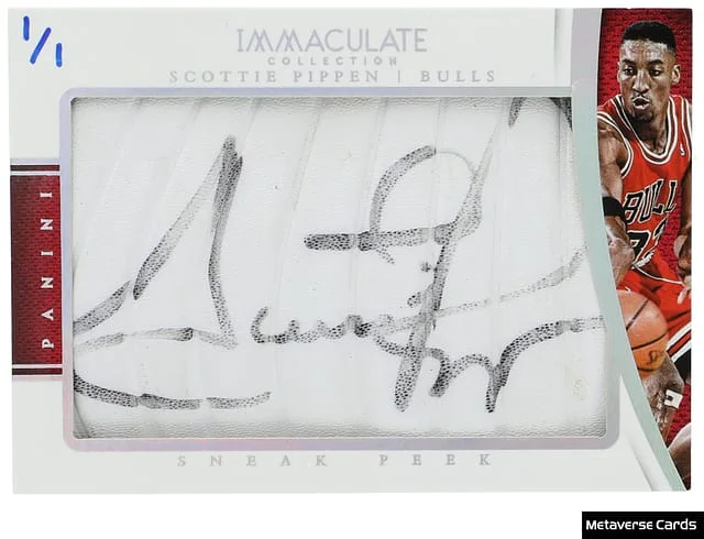 2014-15 Panini Immaculate Collection Scottie Pippen Sneak Peek #SP-SP card image