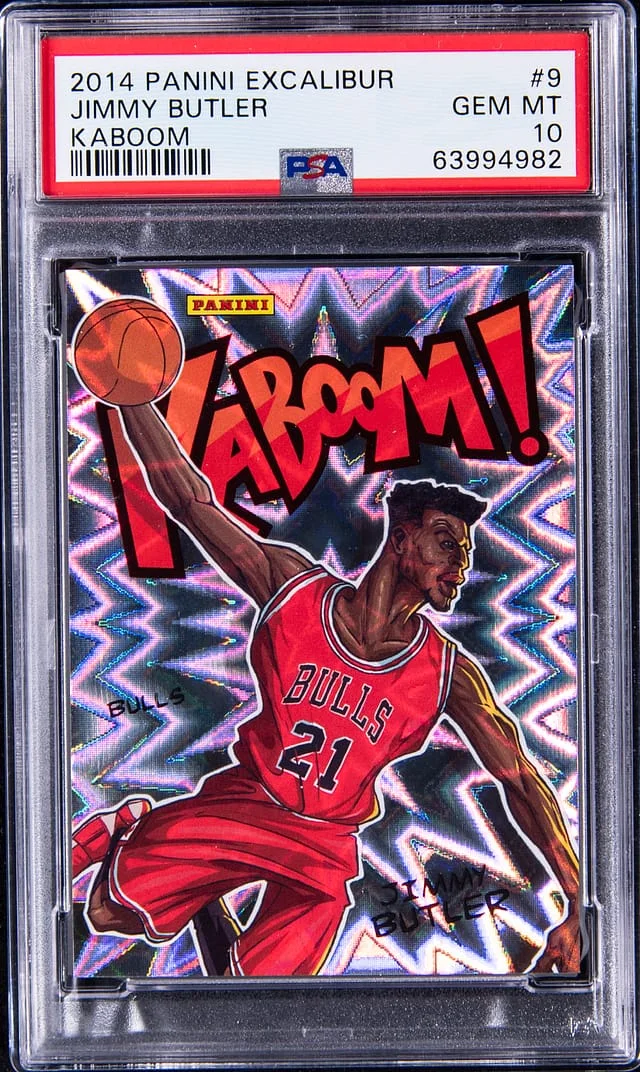 2014-15 Panini Jimmy Butler - First Butler Kaboom! Excalibur Kaboom! #9 card image
