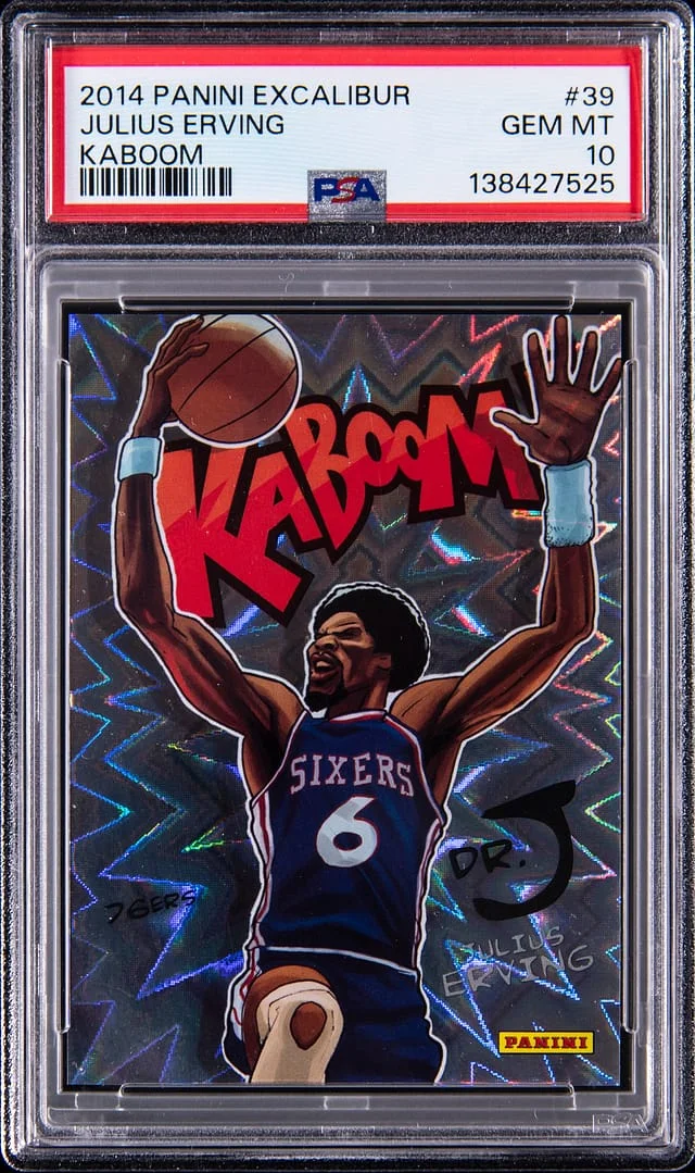 2014-15 Panini Julius Erving Excalibur Kaboom #39 card image
