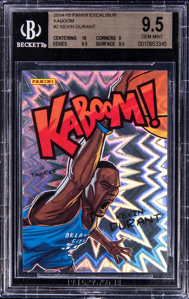 2014-15 Panini Kevin Durant Excalibur Kaboom! #2 card image