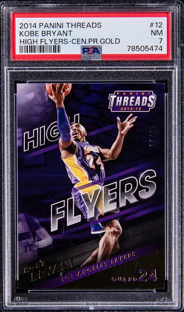2014-15 Panini Kobe Bryant Threads High Flyers Cen. Pr. Gold #12 card image