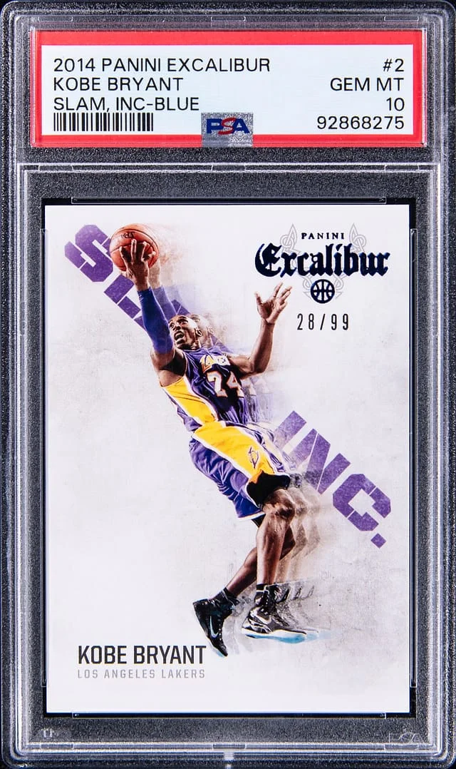 2014-15 Panini Kobe Bryant Excalibur Slam, Inc. Blue #2 card image