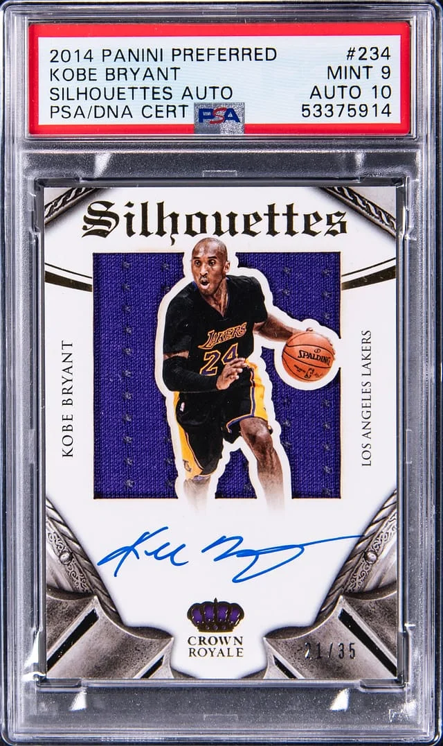 2014-15 Panini Kobe Bryant Preferred Silhouettes Autographs #234 card image