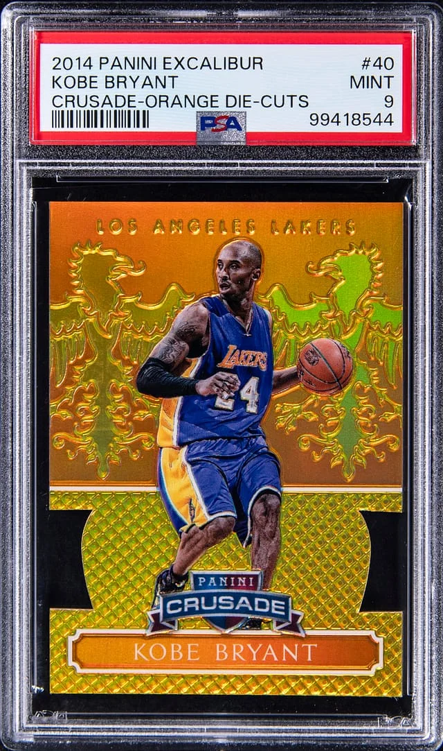 2014-15 Panini Kobe Bryant Excalibur Crusade Orange Die-Cut #40 card image