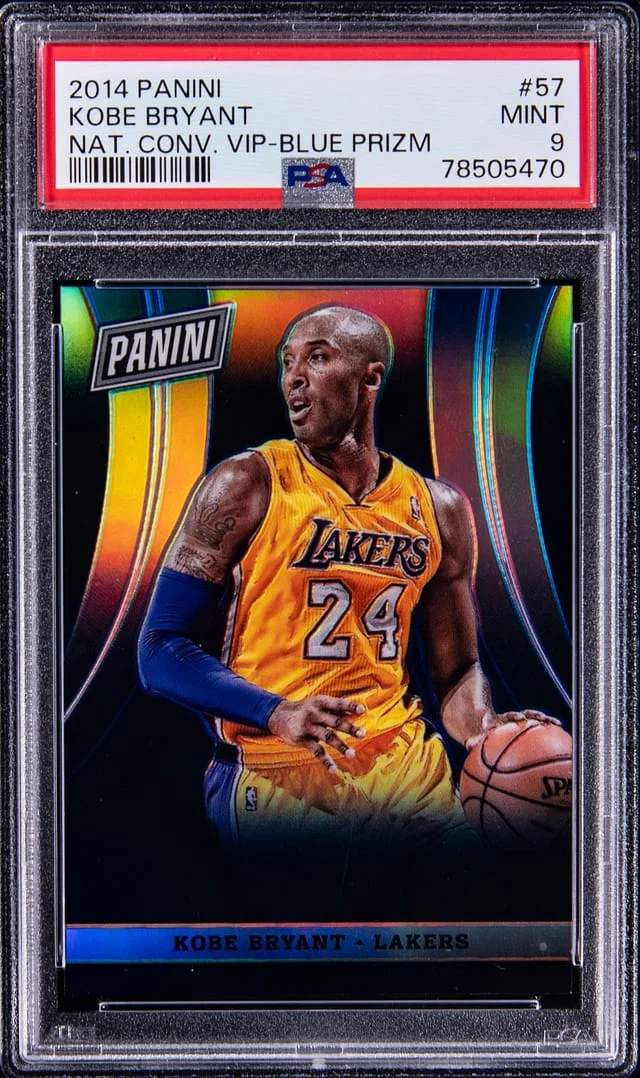 2014-15 Panini Kobe Bryant National Convention VIP Blue Prizm #57 card image