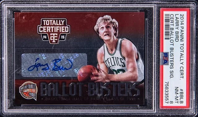 2014-15 Panini Larry Bird Totally Certified Ballot Busters Signature #BB-LB card image