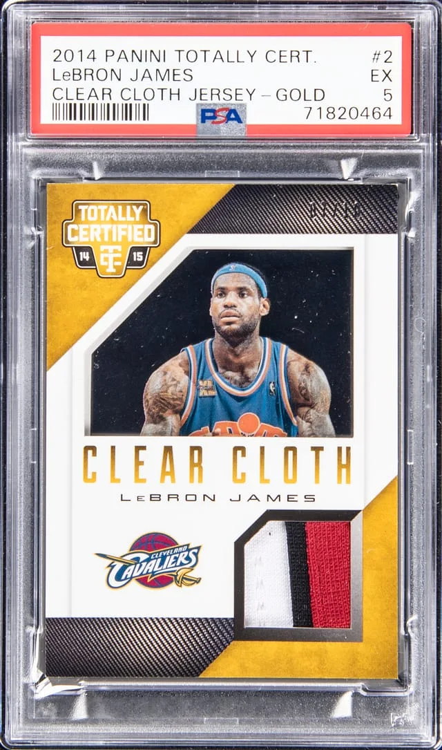 2014-15 Panini LeBron James Paramount Past & Present Jerseys Prime #2 card image