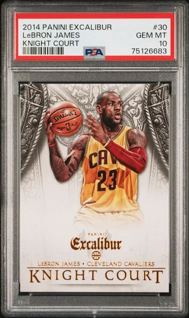 2014-15 Panini LeBron James Excalibur Knight Court #30 card image