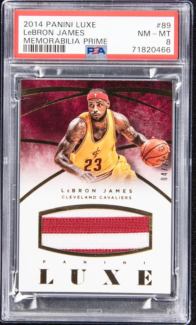 2014-15 Panini LeBron James Luxe Memorabilia Prime #89 card image