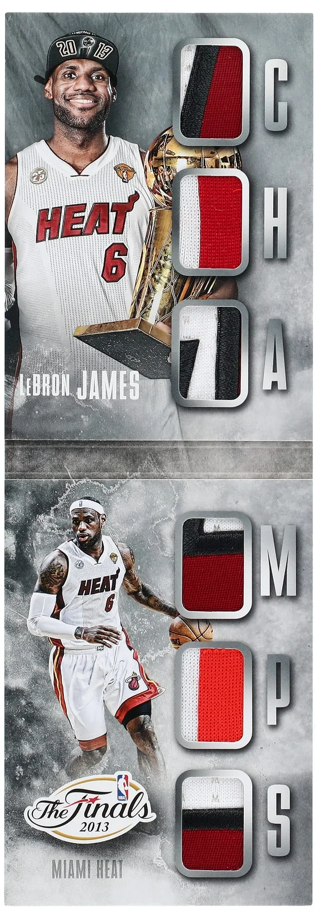 2014-15 Panini LeBron James Game-Worn Preferred CHAMPS Booklet #2 card image