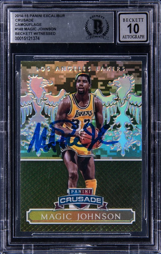 2014-15 Panini Magic Johnson Excalibur Crusade Black #148 card image