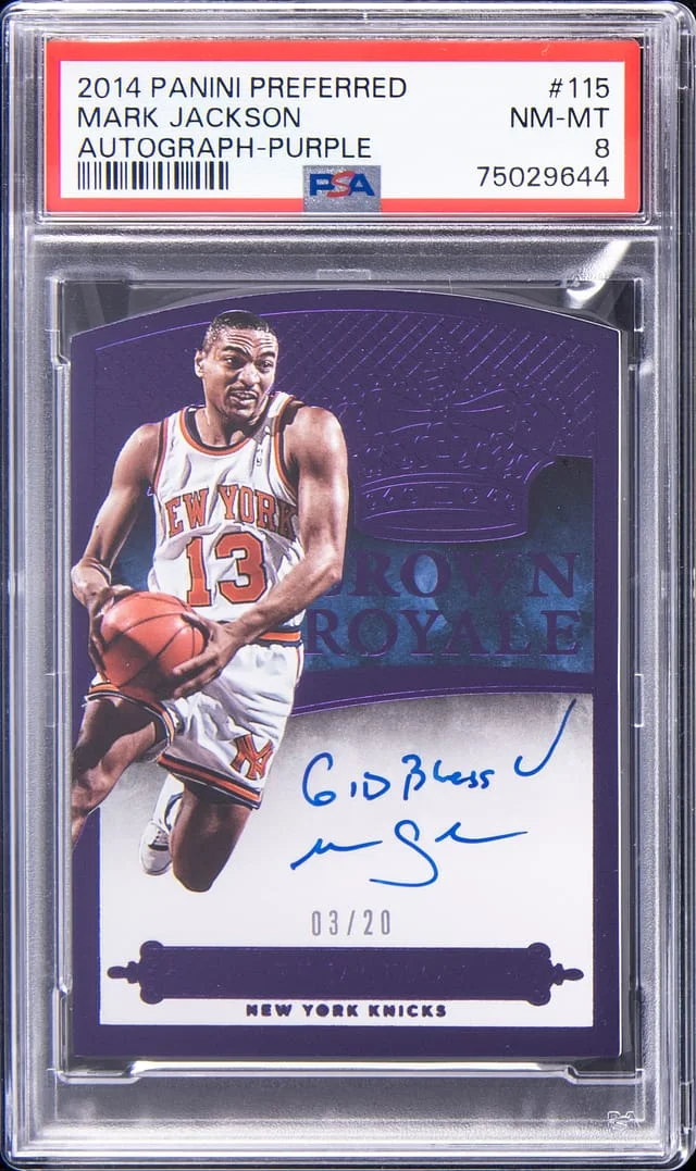 2014-15 Panini Mark Jackson Preferred Autograph Purple #115 card image