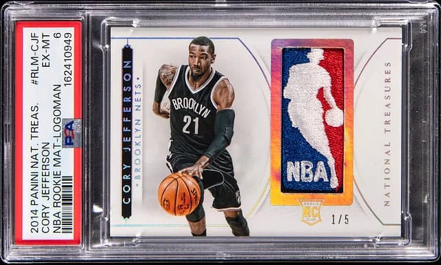 2014-15 Panini National Treasures Cory Jefferson Logoman NBA Materials Logoman #RLM-CJF card image