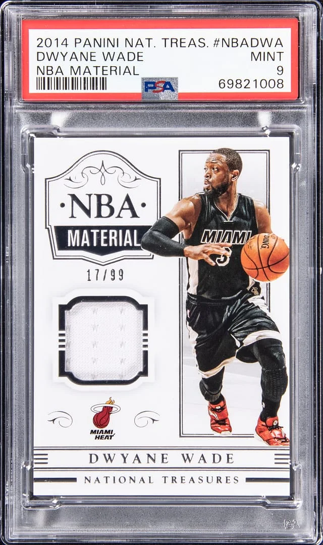 2014-15 Panini National Treasures Dwyane Wade Game-Used NBA Material #NBA-DWA card image