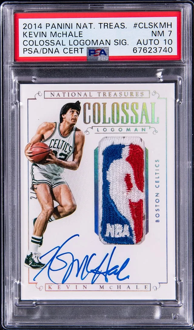 2014-15 Panini National Treasures Kevin McHale Colossal Logoman Signatures #CLS-KMH card image
