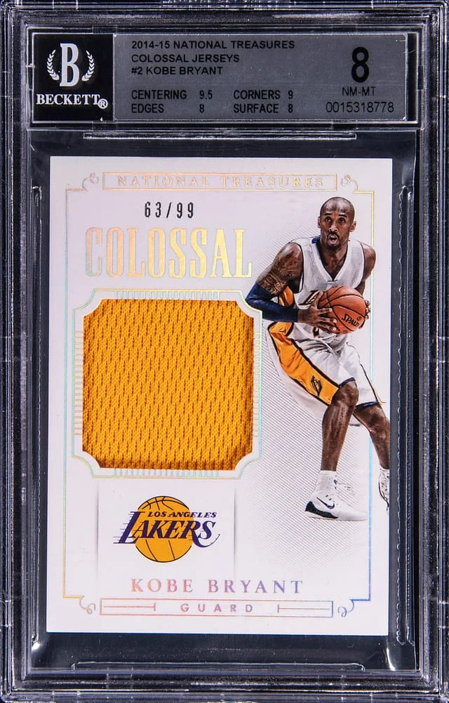 2014-15 Panini National Treasures Kobe Bryant Colossal Jerseys #2 card image