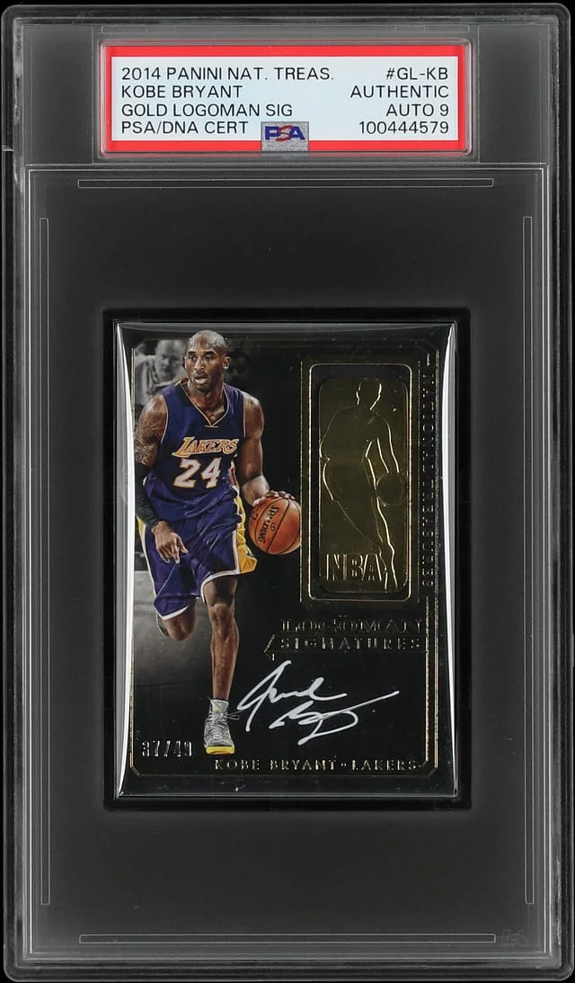 2014-15 Panini National Treasures Kobe Bryant Gold Logoman Signatures #GL-KB card image